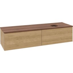 Villeroy und Boch Meuble sous-vasque Villeroy & Boch Antao 1600x360x500mm L38012HN avec éclairage FK/AP: HN/2