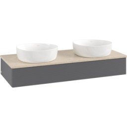 Villeroy und Boch Meuble sous-vasque Villeroy & Boch Antao 1200x190x500mm L13113GK avec éclairage avec structure FK/AP: GK/3