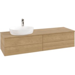 Villeroy und Boch Meuble sous-vasque Villeroy & Boch Antao 1600x360x500mm L26151HN avec éclairage avec structure FK/AP: HN/1