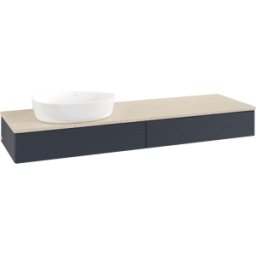 Villeroy und Boch Meuble sous-vasque Villeroy & Boch Antao 1600x190x500mm L15113HG avec éclairage avec structure FK/AP: HG/3