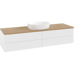 Villeroy und Boch Meuble sous-vasque Villeroy & Boch Antao 1600x360x500mm L25011MT avec éclairage FK/AP: MT/1
