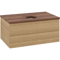 Villeroy und Boch Meuble sous-vasque Villeroy & Boch Antao 800x360x500mm L19112HN avec éclairage avec structure FK/AP: HN/2