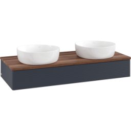 Villeroy und Boch Meuble sous-vasque Villeroy & Boch Antao 1200x190x500mm L13112HG avec éclairage avec structure FK/AP: HG/2