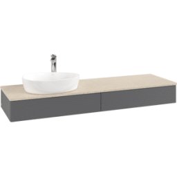 Villeroy und Boch Meuble sous-vasque Villeroy & Boch Antao 1600x190x500mm L15153GK avec éclairage avec structure FK/AP: GK/3