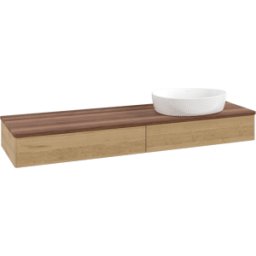 Villeroy und Boch Meuble sous-vasque Villeroy & Boch Antao 1600x190x500mm L16012HN avec éclairage FK/AP: HN/2