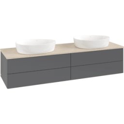 Villeroy und Boch Meuble sous-vasque Villeroy & Boch Antao 1600x360x500mm L28013GK avec éclairage FK/AP: GK/3