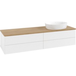 Villeroy und Boch Meuble sous-vasque Villeroy & Boch Antao 1600x360x500mm L27111MT avec éclairage avec structure FK/AP: MT/1
