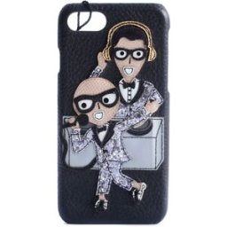 Dolce & Gabbana Coque De Téléphone 731709 Iphone 7/8 Black One Size Homme