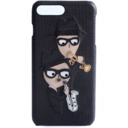 Dolce & Gabbana Coque De Téléphone 731772 Iphone 7/8 Plus Black One Size Homme