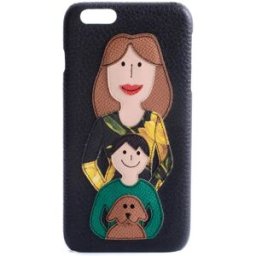 Dolce & Gabbana Coque De Téléphone 731744 Iphone 6/6s Plus Black One Size Femme