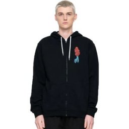 Santa Cruz Sweat-shirt à Zip Speed Wheels Scream Black M Homme