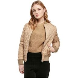Urban Classics Veste Matelassée Diamond Quilt Nylon Union Beige 2XL Femme