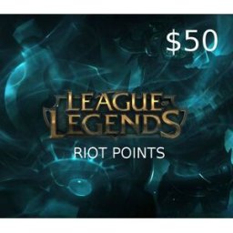 Kinguin League of Legends 50 USD Prepaid RP Card LAS/LAN Server