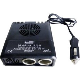 HP Autozubehör 20118 24V > 12V Convertisseur de tension 96 W 1 pc(s) (L x l x H) 11.5 mm x 11 cm x 4.5 cm Tension de sortie (détails)=12 V Tension de