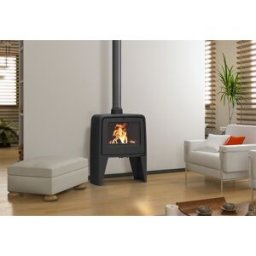 SUPRA Poêle à bois surélevé en fonte Paul – 10 kW