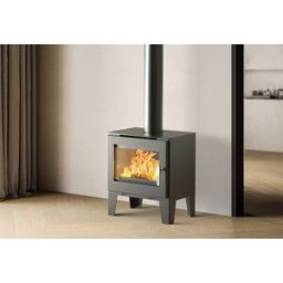 SUPRA Poêle à bois double combustion en acier Claude – 6,1 kW