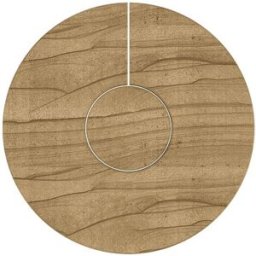 Pierre de grès pour poêle à bois Supra Chloé effet bois