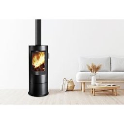 SUPRA Poêle à bois double combustion en acier Chloé – 7,1 kW