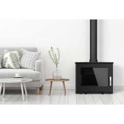 SUPRA Poêle à bois compact en fonte Usko – 9,1 kW