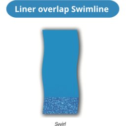 Liner overlap Swimline décor Swirl pour piscine hors-sol