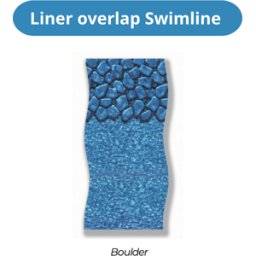 Liner overlap Swimline décor Boulder pour piscine hors-sol