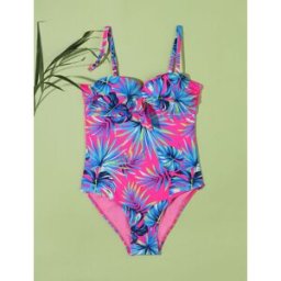 stand-prive.com Maillot de bain une pièce imprimé feuille tropicales - Rose fluo rose-fluo 38 female