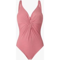 stand-prive.com Maillot de bain une pièce côtélé à haut torsadé - Vieux rose vieux-rose 38 female