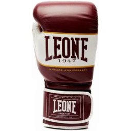 Leone1947 Gants De Boxe En Cuir Synthétique Shock X Bordeaux 10 oz