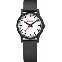 Mondaine Montre Essence White / Black 32 mm Homme