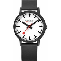 Mondaine Montre Essence White / Black 41 mm Homme