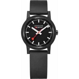 Mondaine Montre Essence Black / White 32 mm Homme