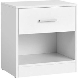 VASAGLE Table de nuit avec tiroir, Blanc Classique