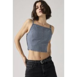 Levi's Débardeur Encolure Carrée - Femme - Bleu / Tiny Windows - L