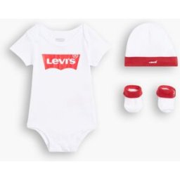 Levi's Ensemble Classique Batwing Pour Bébé (3 Pièces) - Homme - Blanc / White - 12M