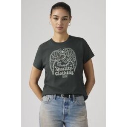 Levi's T Shirt Graphique Favorite - Femme - Noir / Rhinestone Eagle Reissue Pirate Black - XS