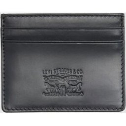 Levi's Porte Cartes En Cuir - Homme - Noir / Caviar - One Size