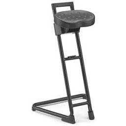 Cenpac Tabouret assis-debout inclinable réglable en hauteur mini/maxi 60/83 cm