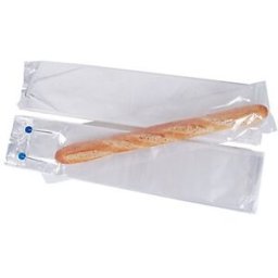 Cenpac Sac baguette liassé micro-perforé - 18 x 70 + 3,5 cm