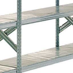 Cenpac Tablette galvanisée pour rayonnage semi-lourd Galvastar® - Profondeur 400 mm longueur 1200/1280 mm