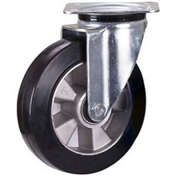 Cenpac Roue en caoutchouc élastique Pivotante diamètre 200 mm charge maximale 350 kg