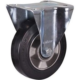 Cenpac Roue en caoutchouc élastique roulette fixe diamètre 160 mm charge maximale 300 kg