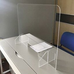 Cenpac Écran de protection individuelle mobile AVEC PASSE DOCUMENTS 900 x 650 mm
