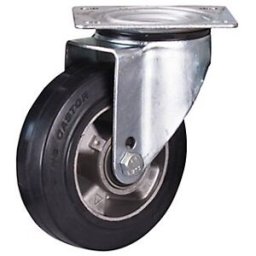 Cenpac Roue en caoutchouc élastique Pivotante diamètre 160 mm charge maximale 300 kg