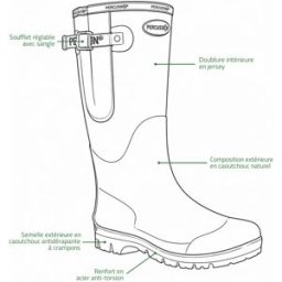 Bottes Percussion® Tradition jersey kaki
