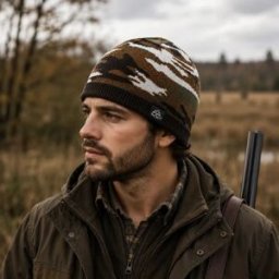 Bonnet Rainshell camo marron Verjari étanche et respirant