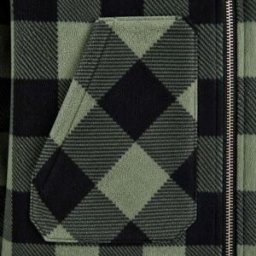Chemise polaire matelassée homme verte LMA® - Manches longues - 390 g/m²
