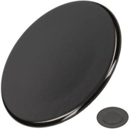 Chapeau bruleur rapide noir Diam.100mm (294612-35582) Plaque de cuisson (C00052931 ARISTON HOTPOINT INDESIT SCHOLTES)