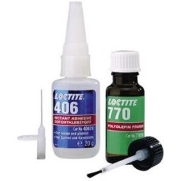 LOCTITE - Kit 20 g polyolefine 406 + activateur - 229876