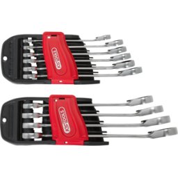 KS TOOLS - Jeu de 10 clés mixtes à cliquet DUO GEAR® - 503.5950