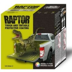 U-POL UPOL - 4 bouteilles de revêtement de protection polyuréthane Raptor noir - 4 litres - RLB/S4